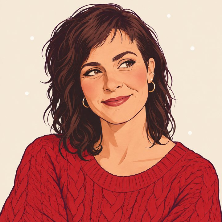 Illustriertes Porträt von Teresa Stark